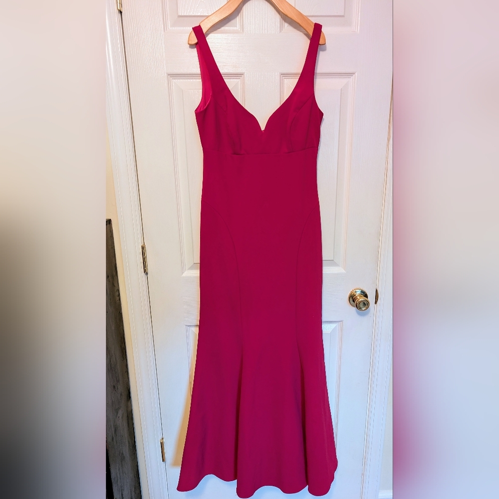 Nicole Miller Red Sheath Gown